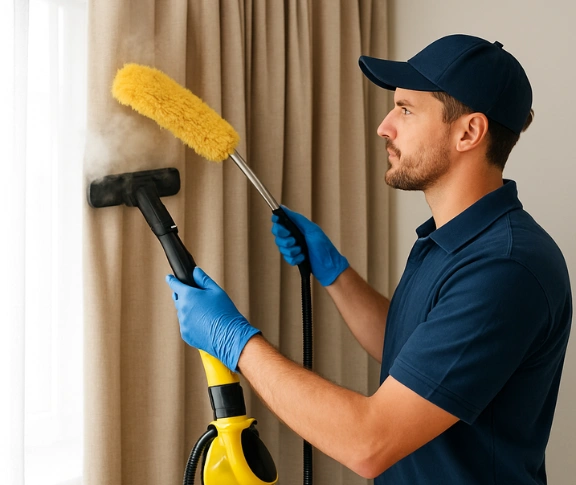Trusted drapes cleaning technician Matty Curtain Cleaning ormeau-hills QLD