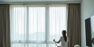 Delicate sheer drape cleaning ormeau-hills Matty Curtain Cleaning